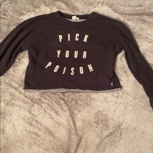 💓SALE💓Black and white Vans croptop sweater